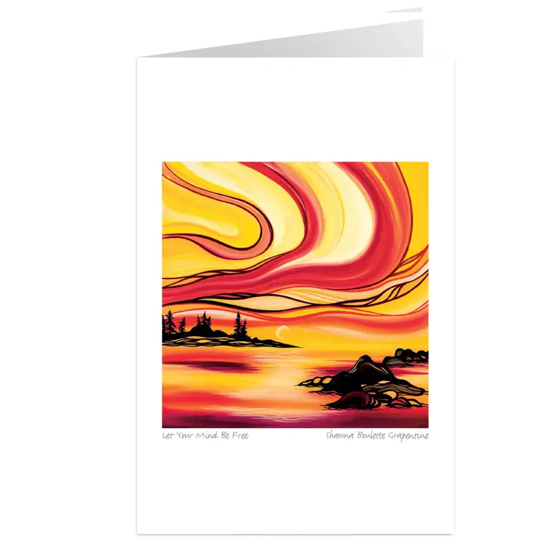 Let Your Mind Be Free Art Print By Shawna Boulette Grapentine, Indigenous Canadian Artist 1