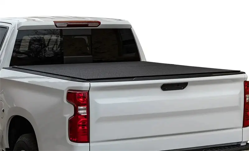 Lomax B0020099 Professional Series Diamond-Plate Tonneau Cover With Split-Rail Design 1