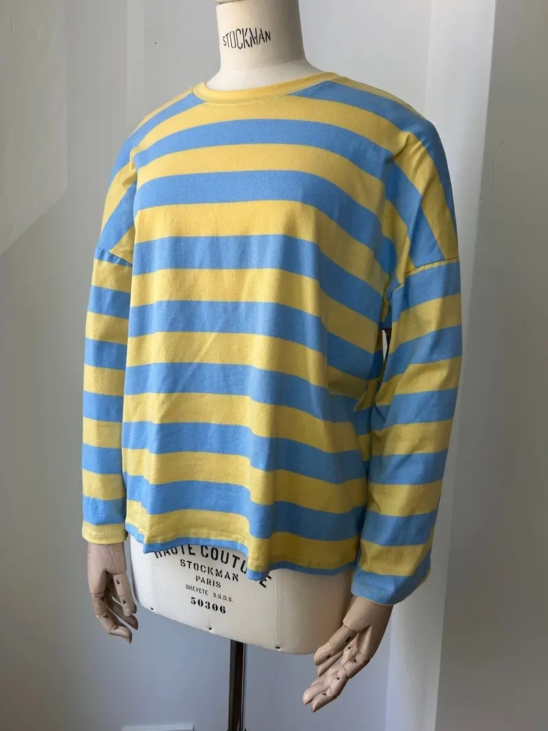 Long-Sleeve Candy-Colored T-Shirt 1