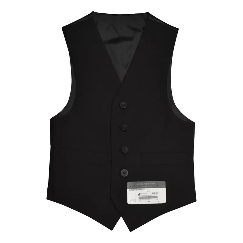Marc New York Boys' Lightweight Black Sleeveless Vest 1