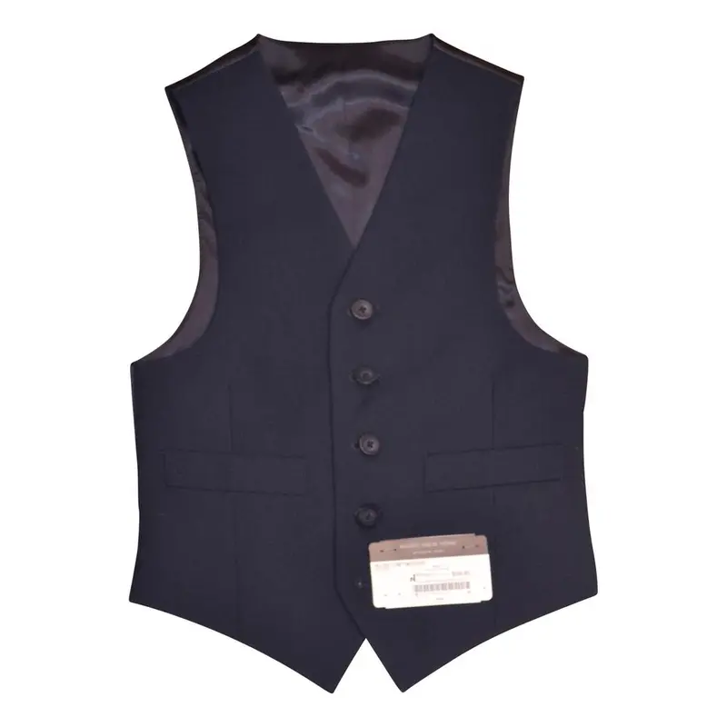 Marc New York Boys’ Navy Waistcoat – Slim Cut, Formal Vest Only (W0282) 1