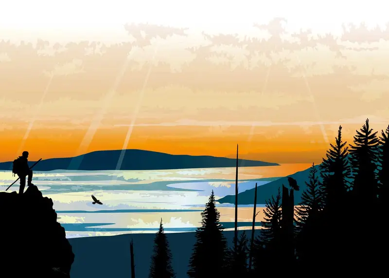 Mark Preston Indigenous Art Card: 'Climber Lookout' 1