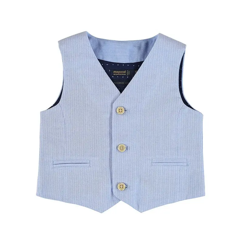Mayoral Baby Linen Sleeveless Vest Top 1