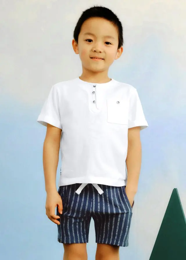 Mayoral Boys Mini Short Set – Matching Top & Bottom, Style 3603-82 1