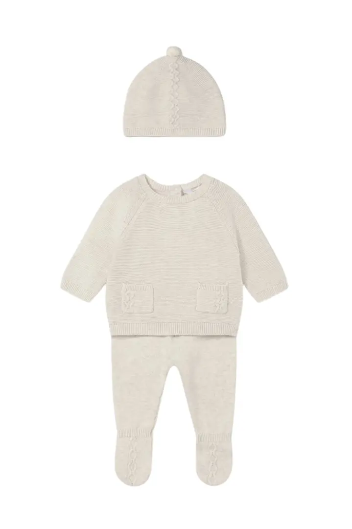 Mayoral Infant Boys' Knit Leg Warmers And Matching Beanie Set – Style 2564 1