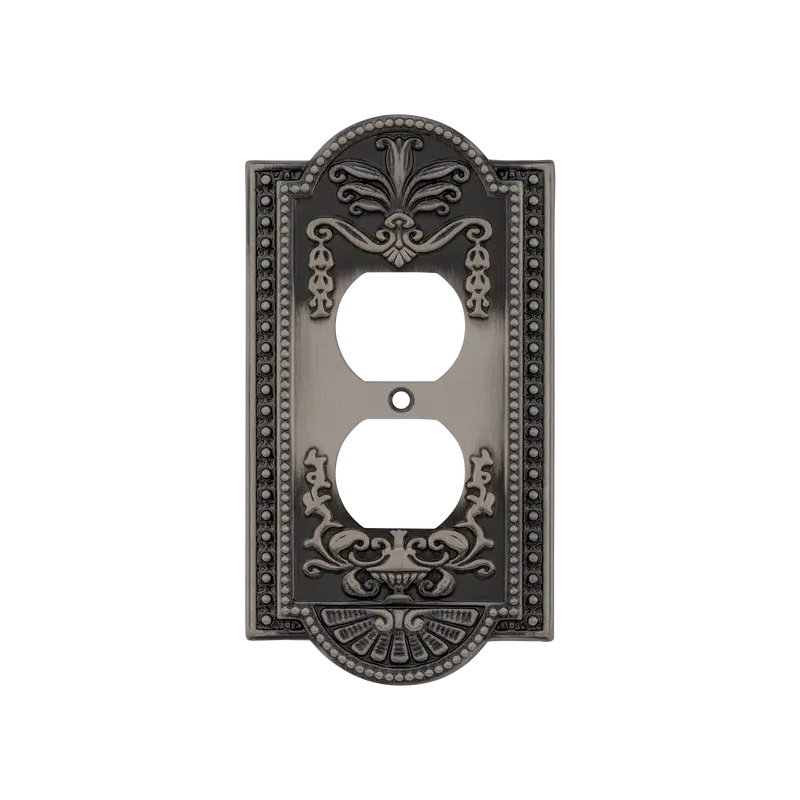 Meadows Outlet Cover Plate – Antique Pewter Finish 1