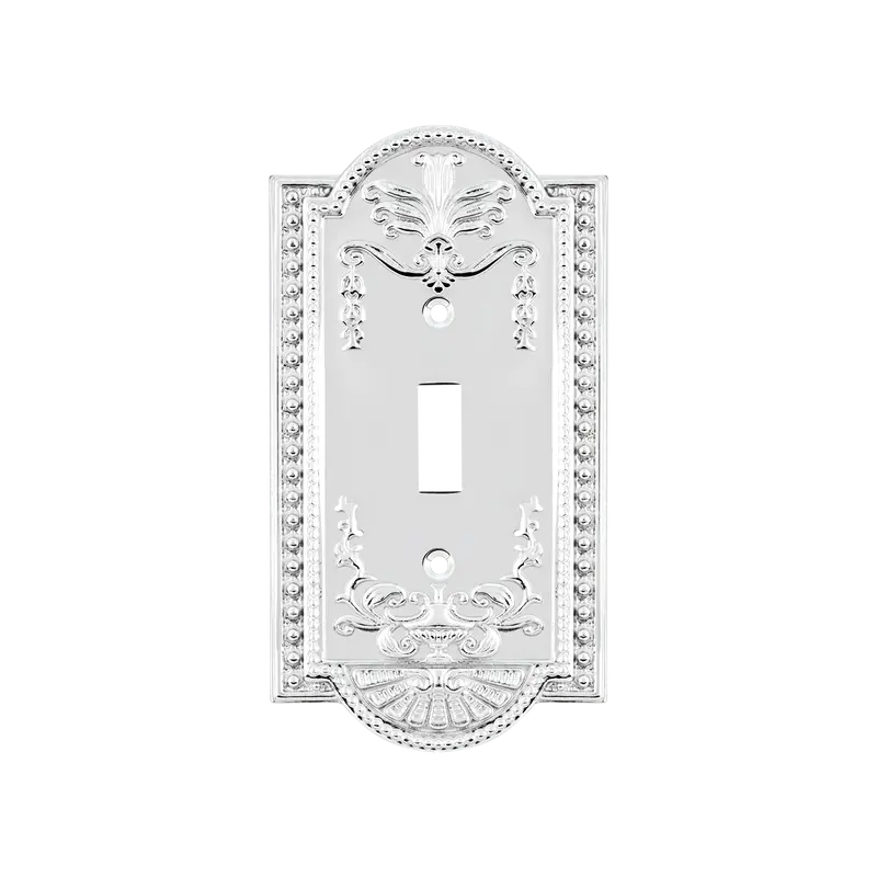 Meadows Single-Toggle Switch Plate – Bright Chrome Finish 1