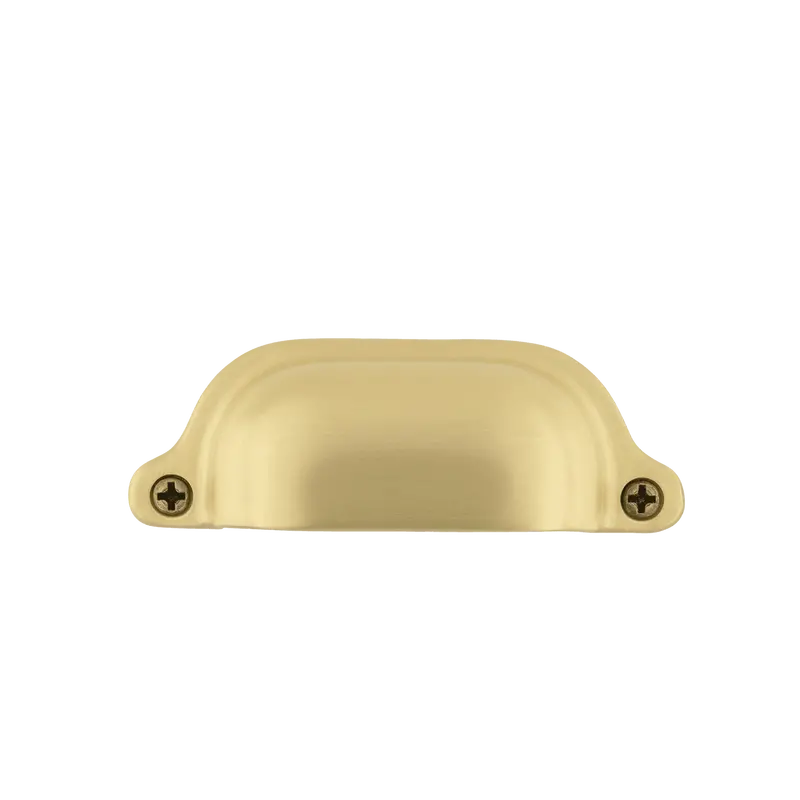 Medium Farmhouse Cup Pull In Satin Brass 1