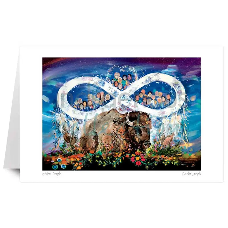 Métis People Indigenous Art Card By Carla Joseph 1