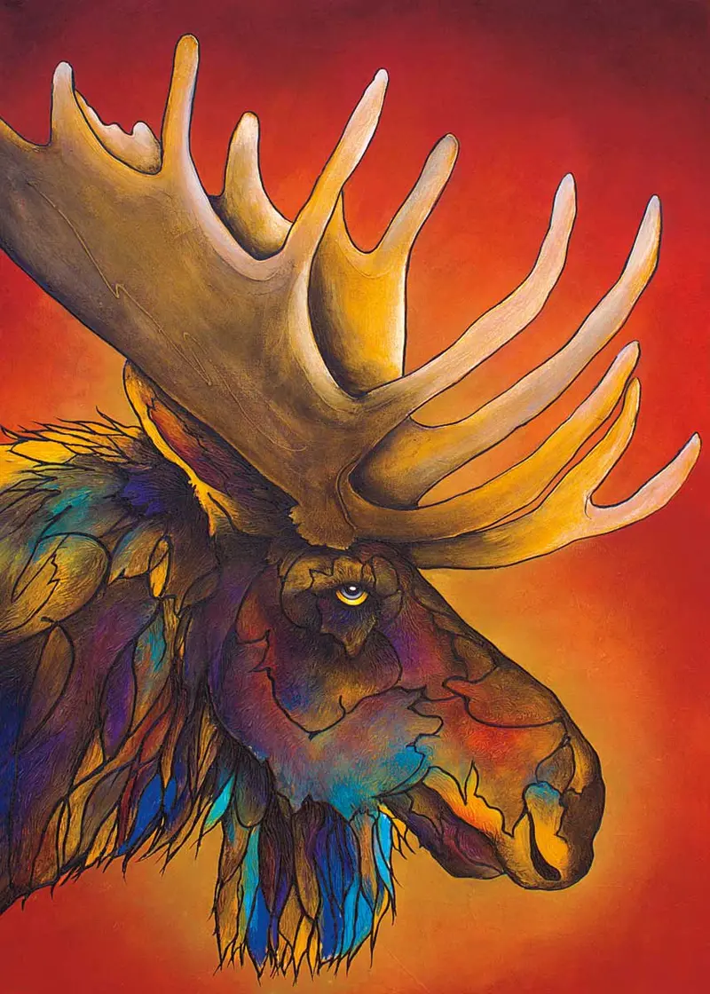 Micqaela Jones 'Bullwinkle' Art Card – Single-Print Indigenous Illustration 1