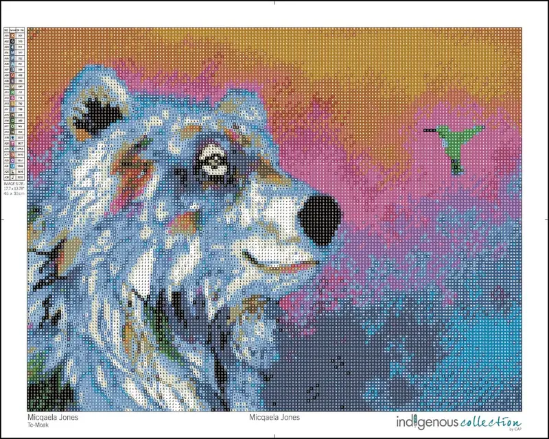 Micqaela Jones Indigenous Diamond Art Print: "Sunrise Tales" 1