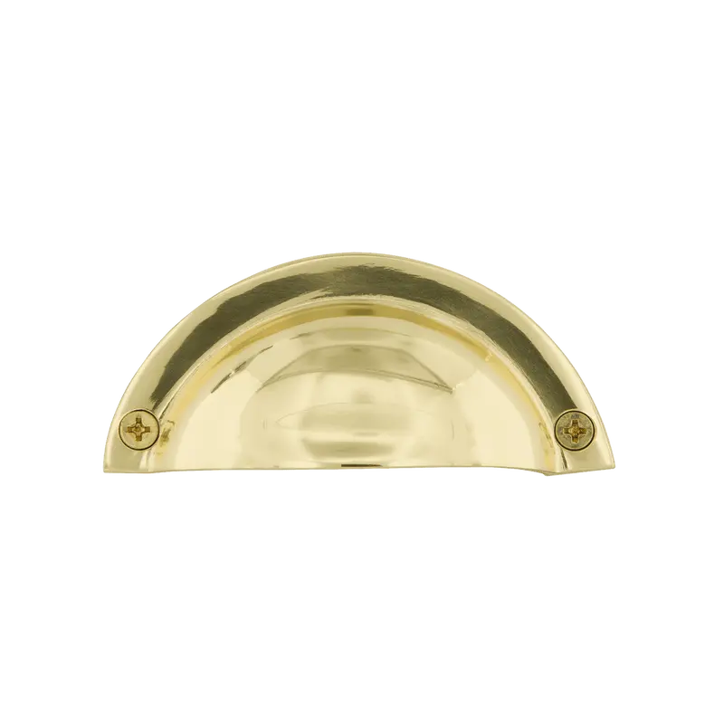 Minimalist Bin Pull In Polished Brass 1