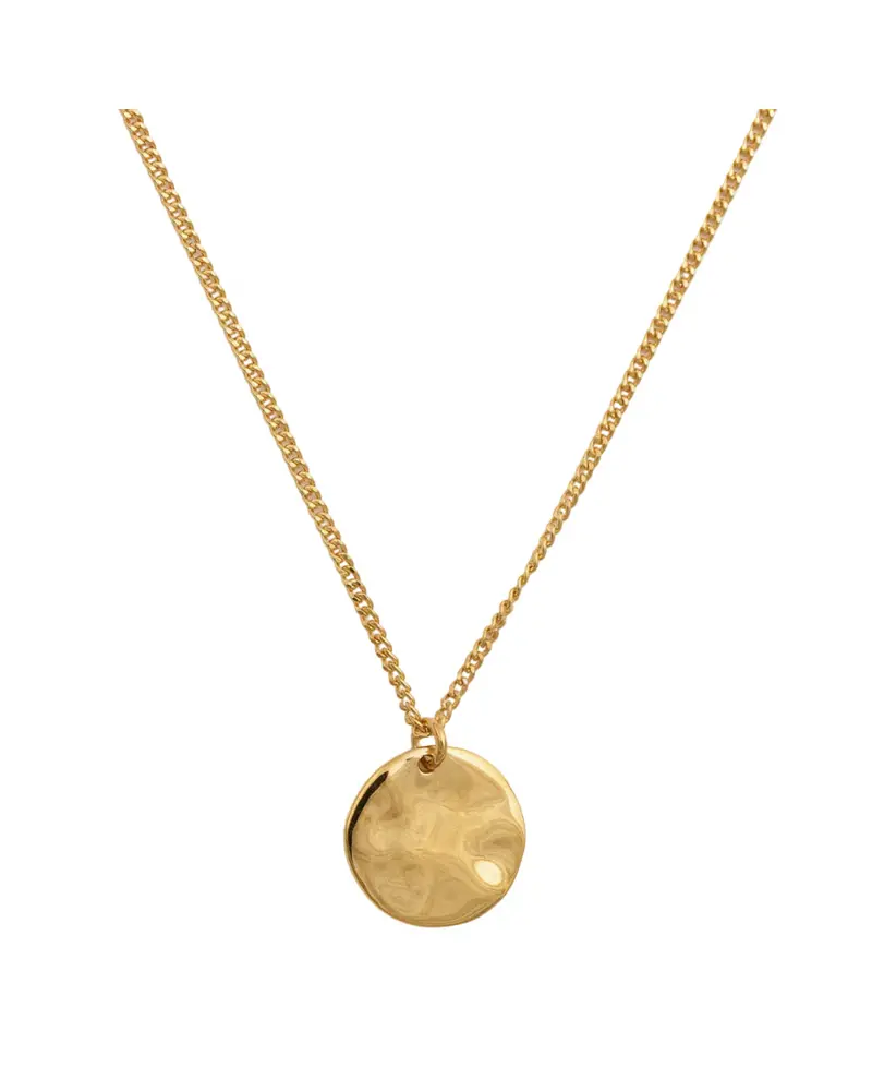 Minimalistica Hammered Layered Necklace – Gold Tone 1