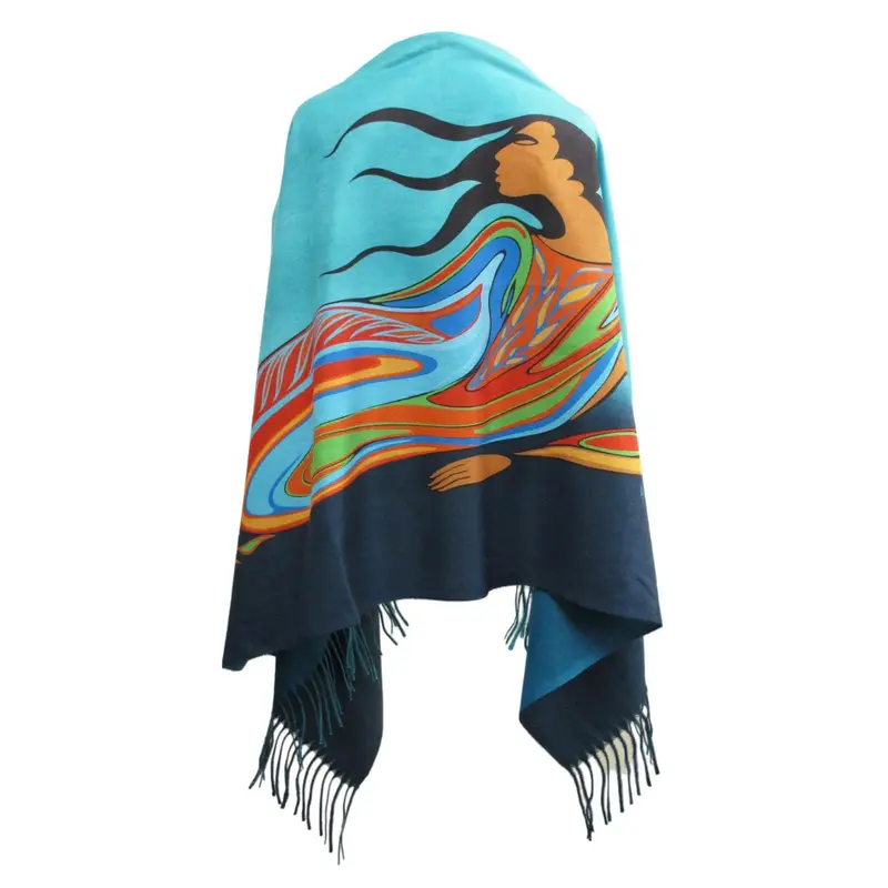 Mother Earth Organic Shawl By Maxine Noel (Indigenous Visual Artist) 1