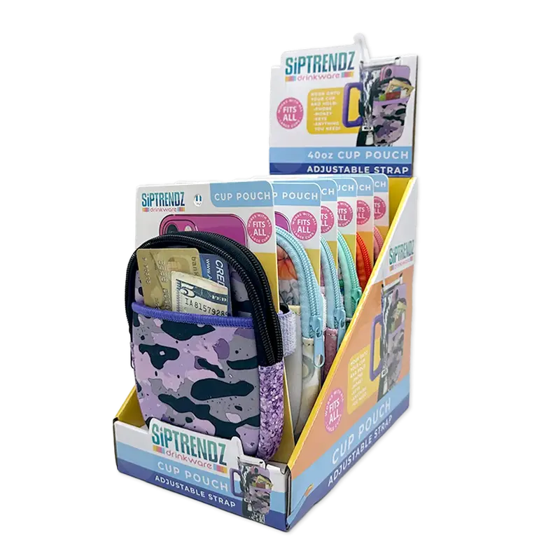 Neoprene Cup Carrier With Adjustable Strap – 6-Unit Retail Display 1