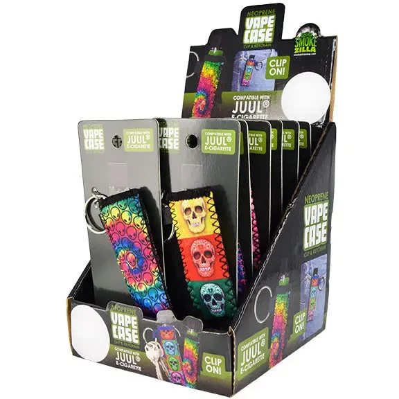 Neoprene Vape Case With Keychain Attachment – 12-Unit Display (Model 24876) 1