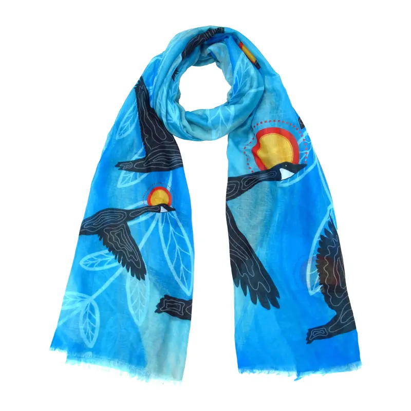 Niskak Geese Eco-Friendly Scarf Designed By Eruoma Awashish 1