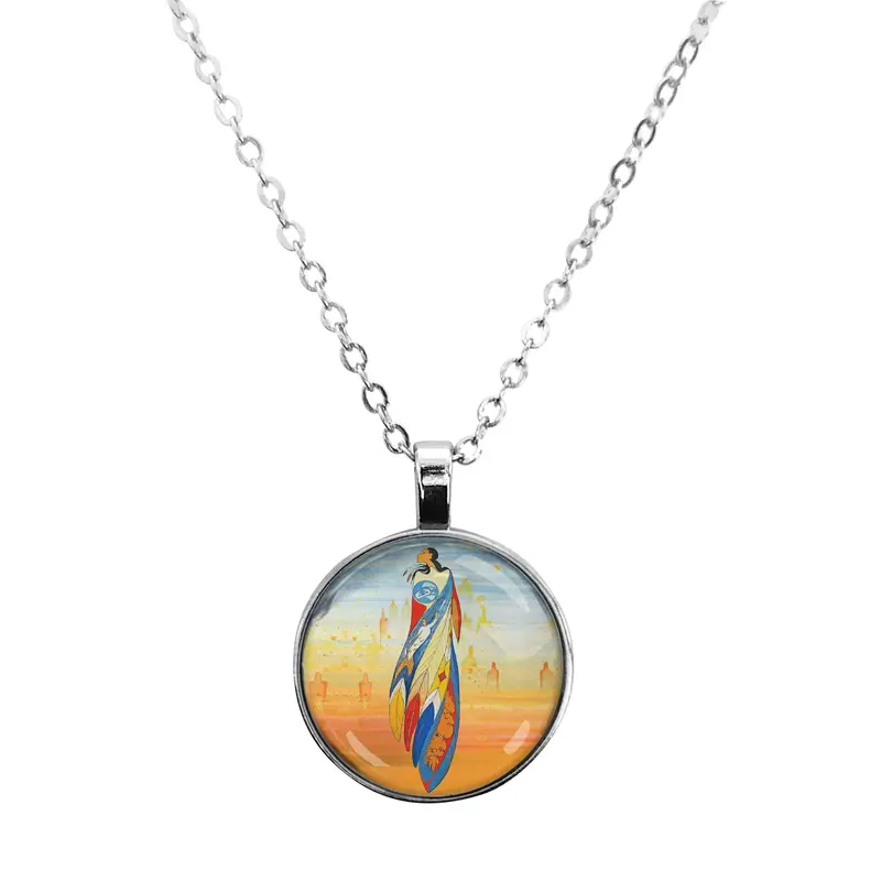 Not Forgotten Glass Dome Pendant Featuring Artwork By Maxine Noel 1