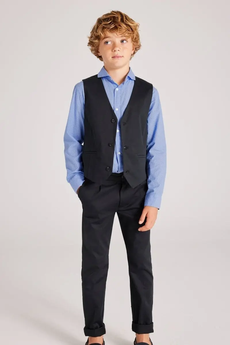 Nukutavake Boys' Sleeveless Cotton Vest – Layering Staple, Lightweight 1