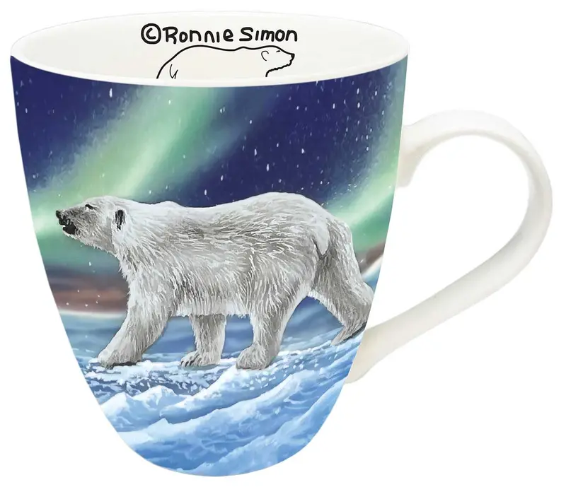 Ocean'S Edge 18 Oz Ceramic Mug By Gwich’In Artist Ronnie Simon 1