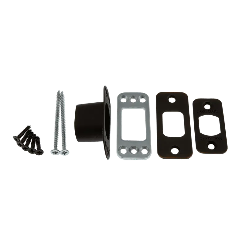 Oil-Rubbed Bronze Round Deadbolt Latch Kit 1