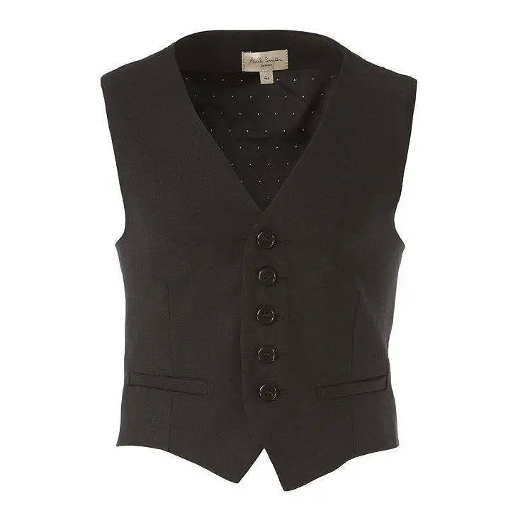 Paul Smith Junior Slim Velvet Vest – Navy 6