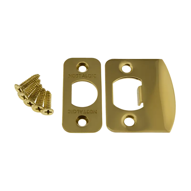 Polished Brass Round Latch Kit 1
