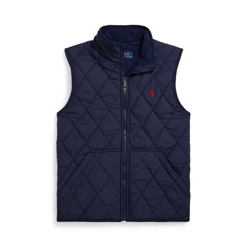 Polo Ralph Lauren Boys Insulated Quilted Vest With Fleece Lining 1