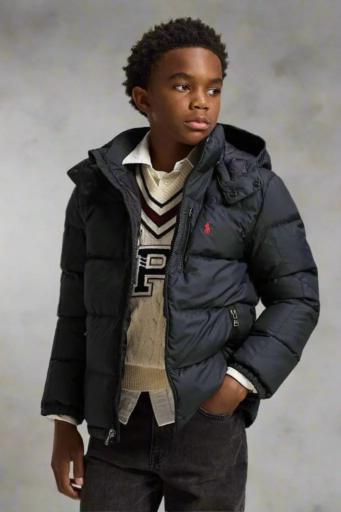 Polo Ralph Lauren Boys Ripstop Nylon Hooded Down Jacket 1