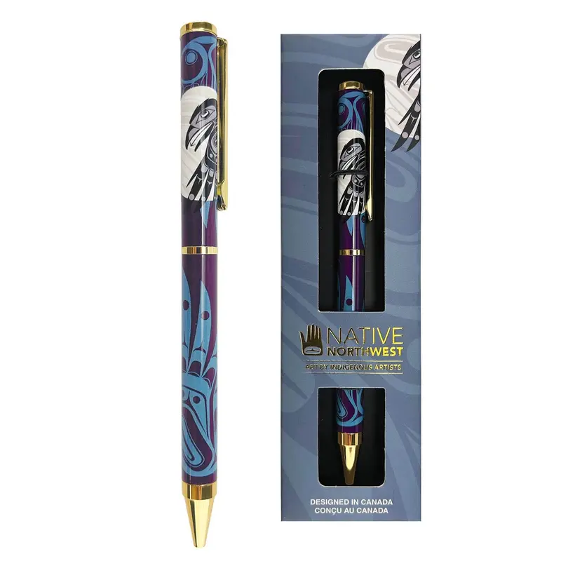 Raven Moon Ballpoint Pen – Handcrafted Design By Allan Weir (June Arrival) 1