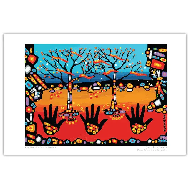 Remember Art Card By John Rombough | Traditional Indigenous Design 1