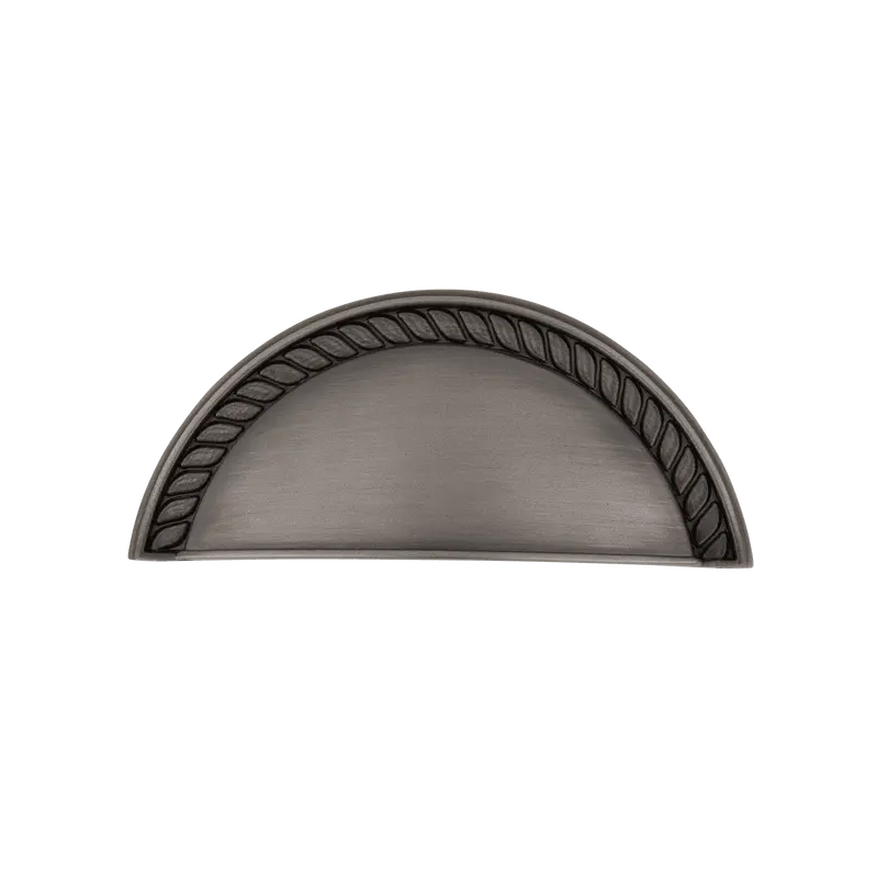 Rope-Design Cup Pull In Antique Pewter 1