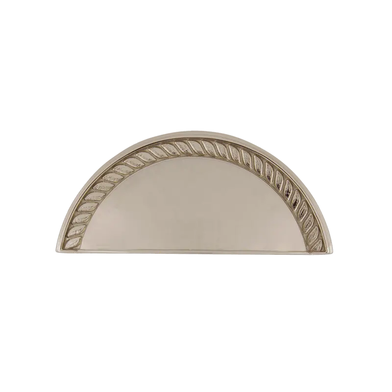 Rope-Design Cup Pull In Polished Nickel 1