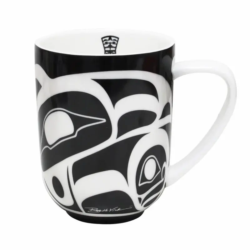 Roy Henry Vickers' Tsimshian "Raven" Glazed Ceramic Mug 1