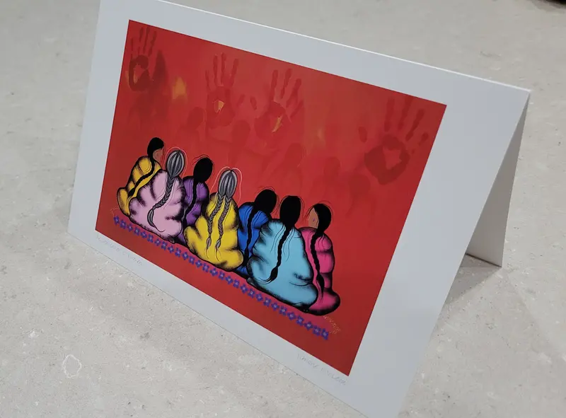 Sacredness Art Card – Reflective Print By Indigenous Artist Simone Mcleod 1