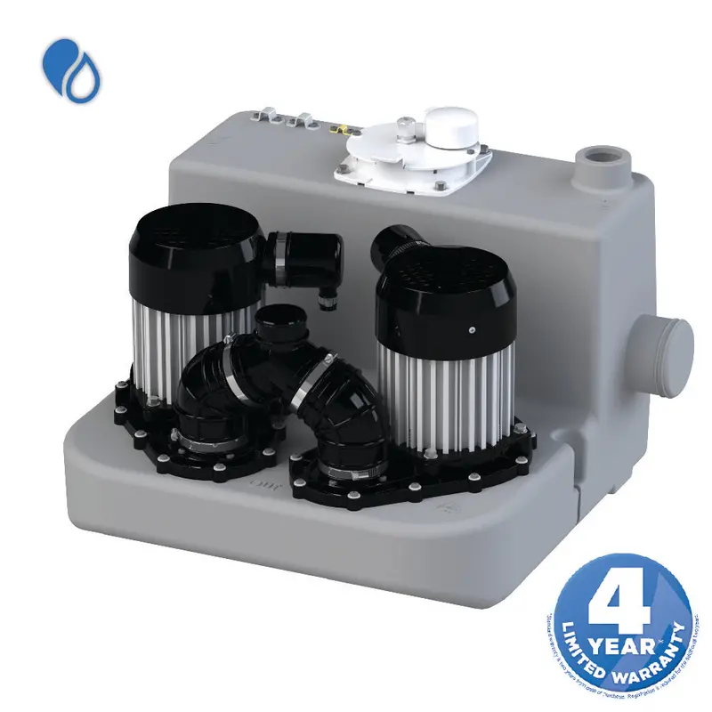 Saniflo Sanicom 2 Duplex Macerator Pump – Dual-Pump Drainage Solution 1