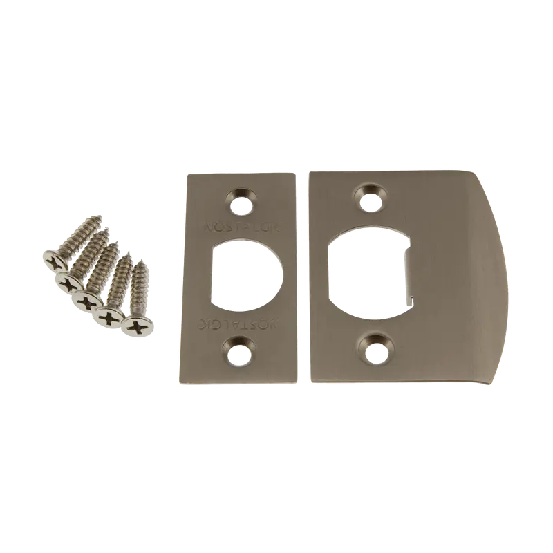 Satin Nickel Square Latch Hardware Kit 1