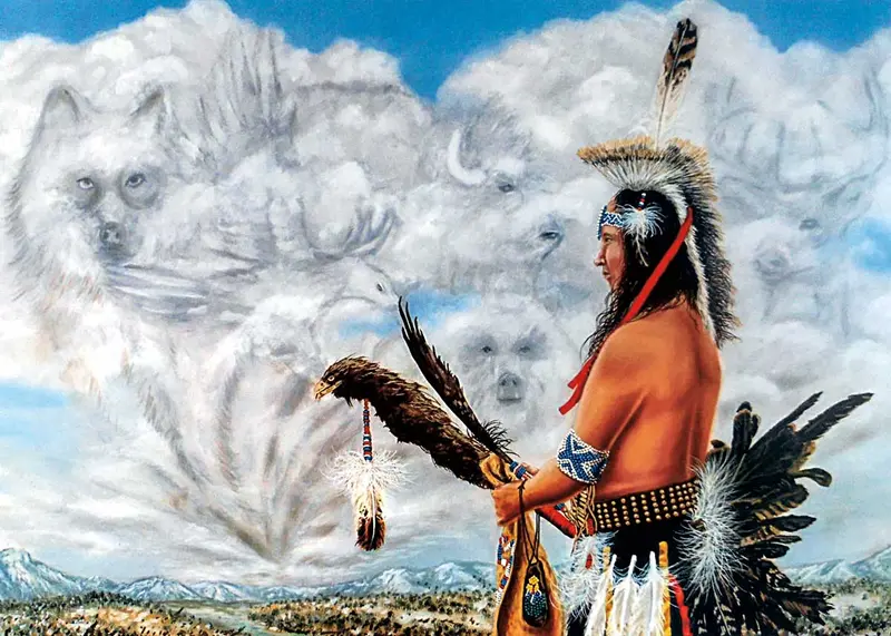 Seeker Of Wisdom Indigenous Art Card By John Balloue 1