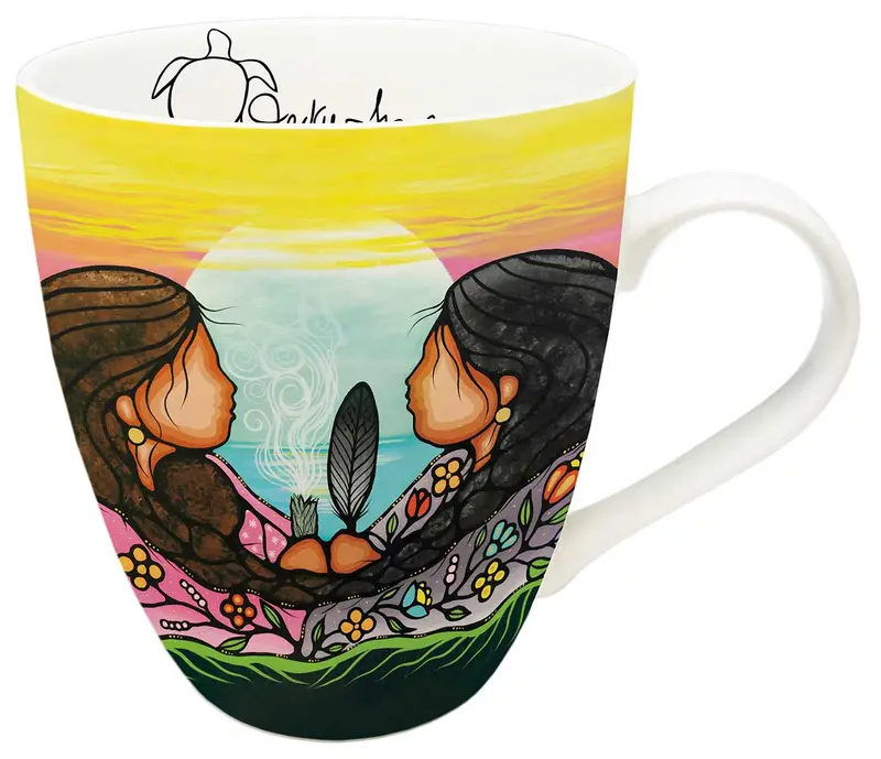 Sharing Knowledge Mug With Indigenous Artwork By Jackie Traverse 1