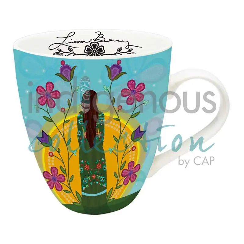 Shine On 18 Oz Ceramic Mug Illustrated By Métis Artist Lisa Berry 1