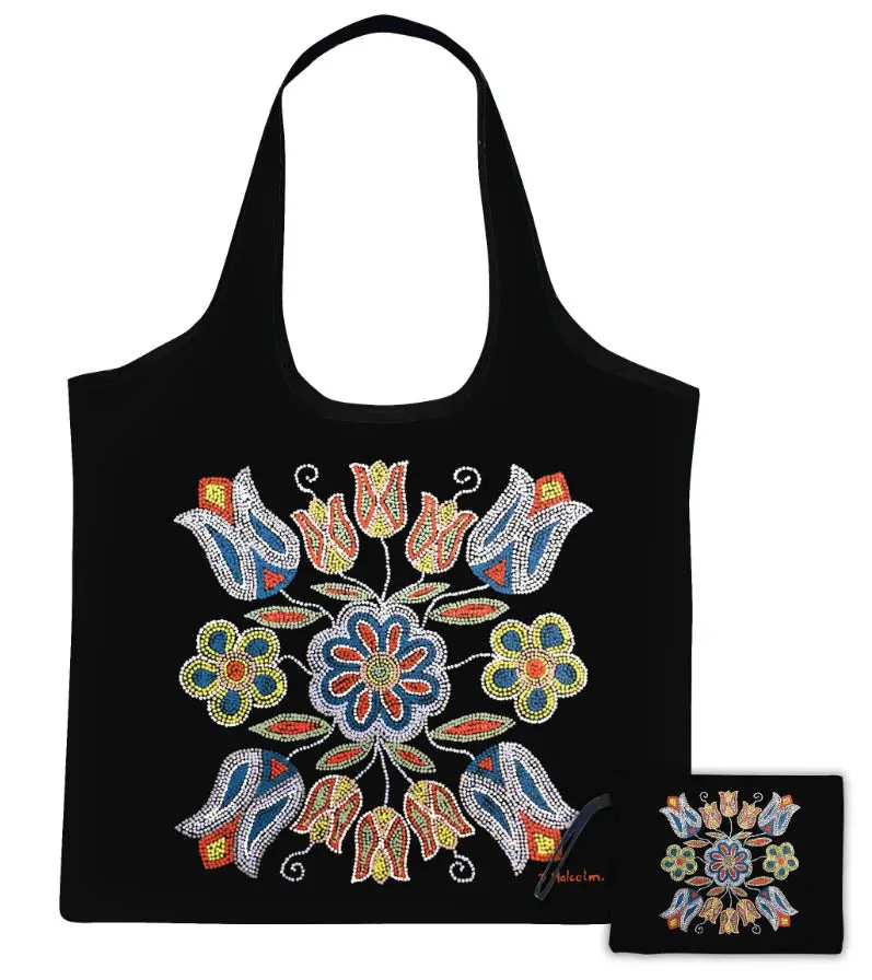 "Silver Threads" Premium Reusable Shopping Bag By Métis Creator Deb Malcolm 1