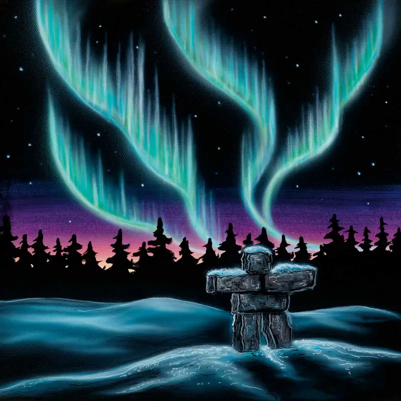 Sky Dance – Inukshuk Métis Wall Art By Amy Keller-Rempp 1