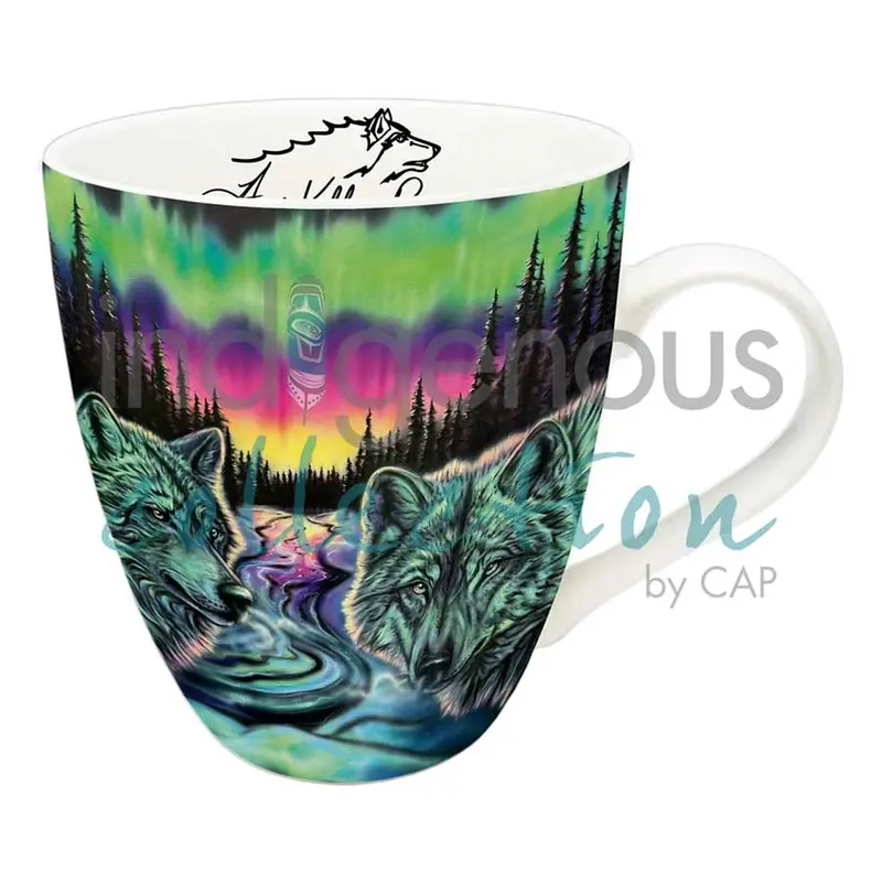 "Sky Dance – Wild Harmony" Ceramic Mug (18 Oz) By Amy Keller-Rempp, Métis Artist 1