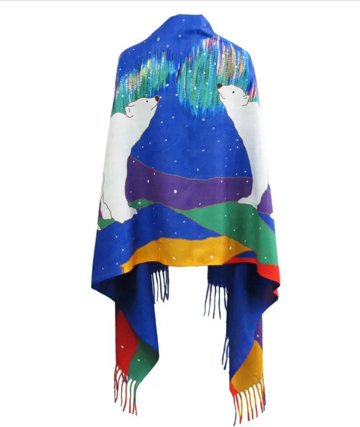Sky Watcher Eco-Friendly Shawl Designed By Indigenous Artist Dawn Oman 1