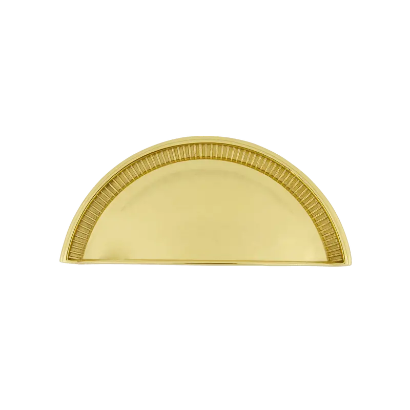 Soleil-Style Cup Pull In Polished Brass 1