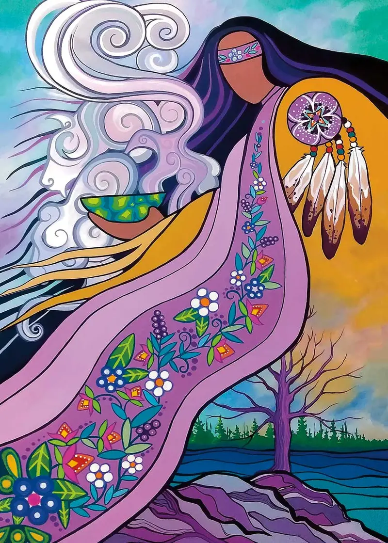 Spirit Guide Indigenous Art Card By Pam Cailloux 1