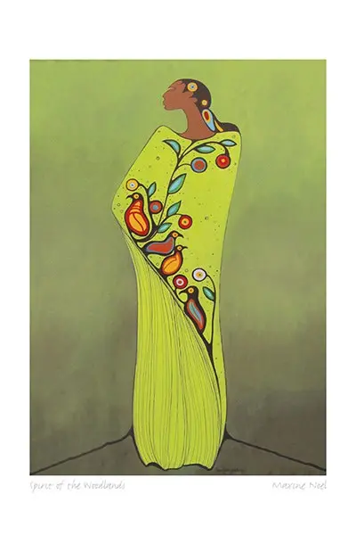Spirit Of The Woodlands Art Card By Maxine Noel, Indigenous Canadian Visual Artist 1