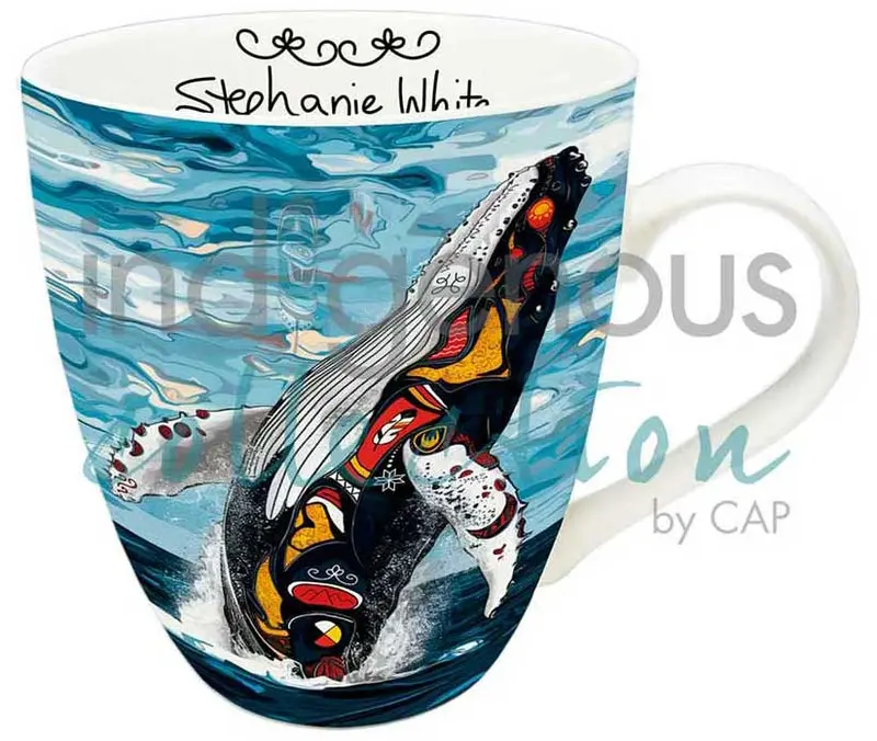Spirit Whale Ceramic Mug By Stephanie White 1