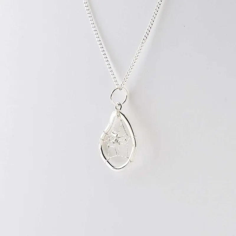 Sterling Silver Dream Catcher Pendant Necklace 1