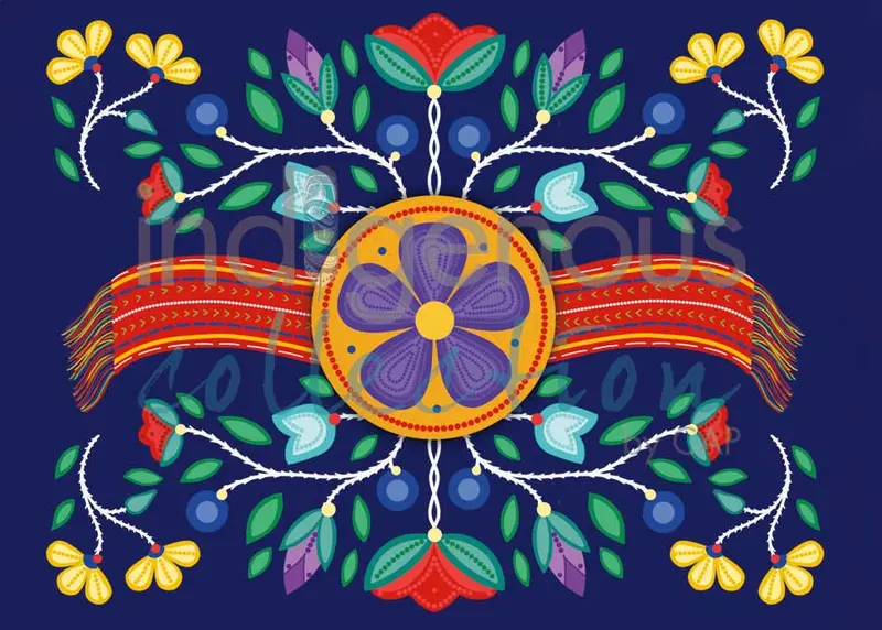 The Métis Way Art Card Celebrating Cultural Identity — Lisa Berry Illustration 1